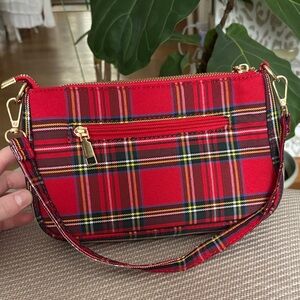 Plaid Red Women's Bag